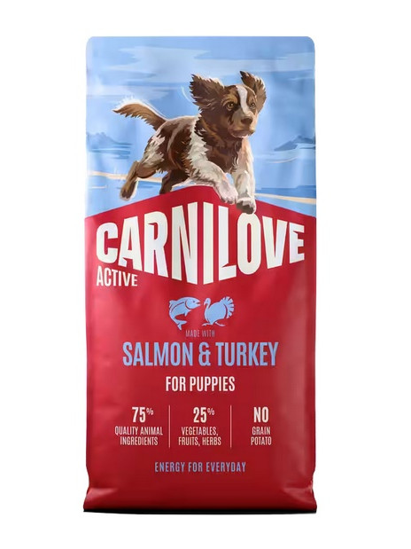 Carnilove Dog Active Salmon & Turkey Puppy - łosoś i indyk 1,5kg