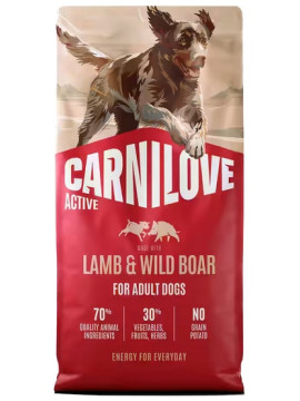 Carnilove Dog Active Lamb & Wild Boar Adult - jagnięcina i dzik 1,5kg