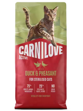 Carnilove Cat Active Duck & Pheasant Sterilised - kaczka i bażant 400g