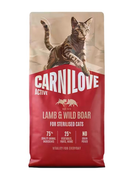 Carnilove Cat Active Lamb & Wild Boar Sterilised - jagnięcina i dzik 400g
