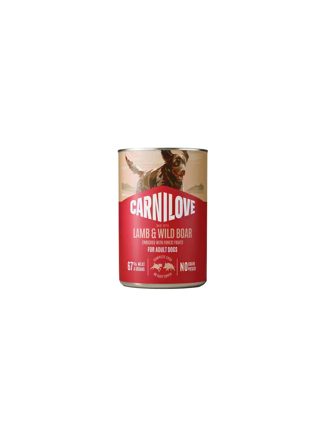 Carnilove Dog Lamb & Wild Boar Adult - jagnię i dzik puszka 400g