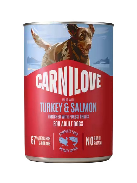 Carnilove Dog Salmon & Turkey Adult - łosoś i indyk puszka 400g