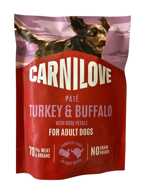 Carnilove Dog Turkey & Buffalo - indyk i bawół saszetka 300g
