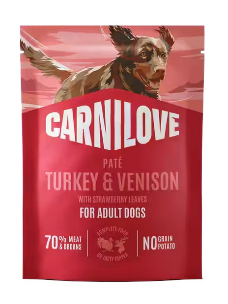 Carnilove Dog Turkey & Venison - indyk i dziczyzna saszetka 300g