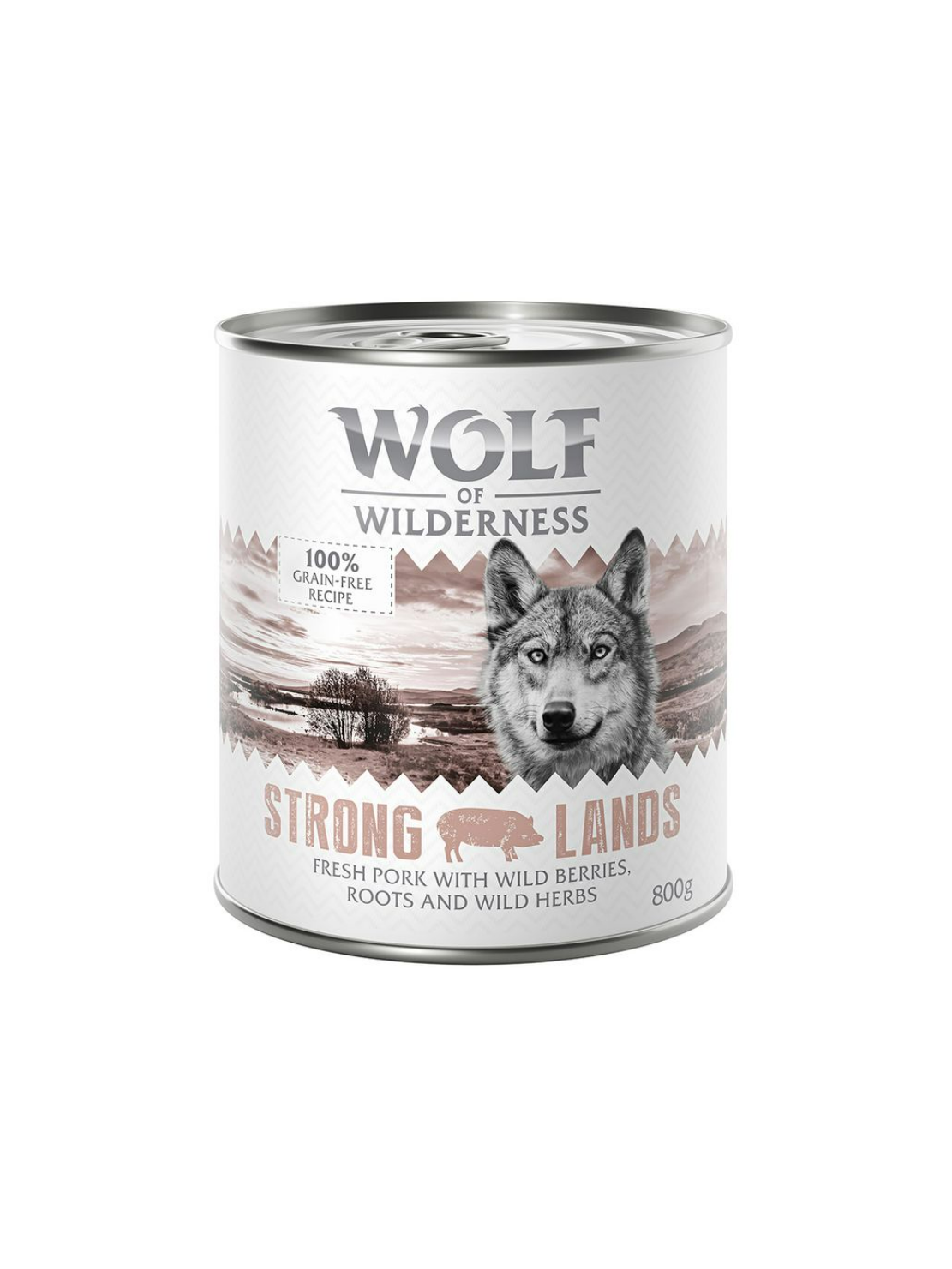 Wolf Strong Lands Wieprzowina puszka 800g