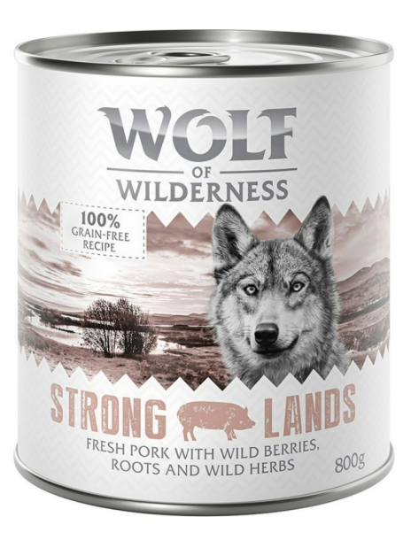 Wolf Strong Lands Wieprzowina puszka 800g