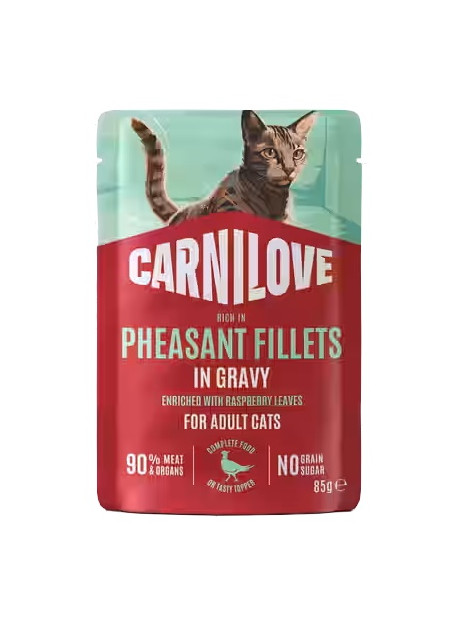 Carnilove Cat Pheasant - bażant w sosie saszetka 85g