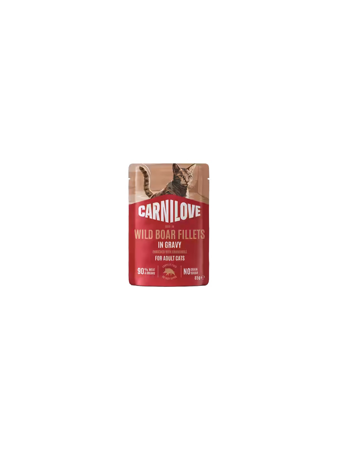 Carnilove Cat Wild Boar - dzik w sosie saszetka 85g