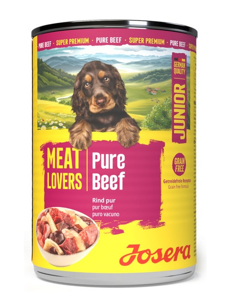 Josera Pies Meat Lovers Pure Junior Wołowina puszka 400g