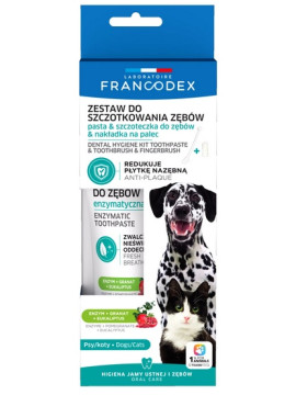 Francodex Zestaw do szczotkowania zębów pasta + szczoteczka [FR179122]