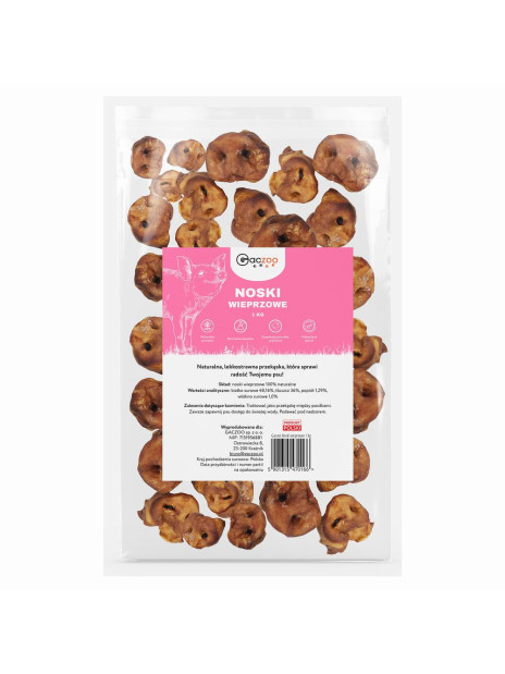Gaczoo przysmak dla psa wieprzowe noski 1kg