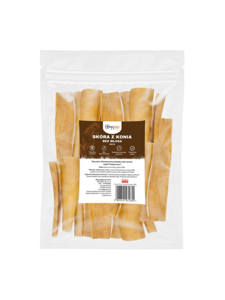 Gaczoo przysmak dla psa Skóra z konia 500g