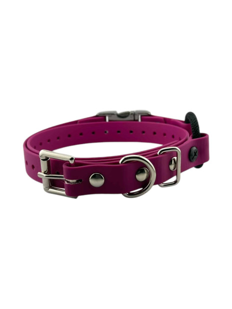 Obroża Pasek E-Collar 18mm 46cm Mini Quick-Snap (klips) Bungee Magenta