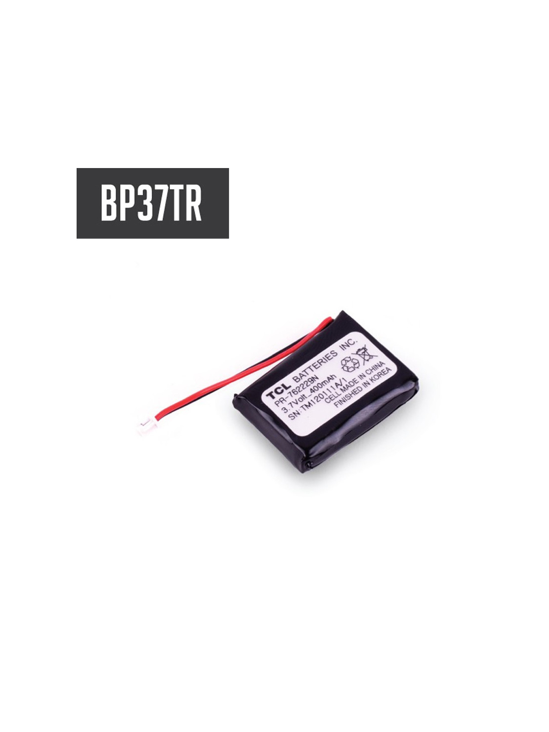 E-COLLAR Bateria LiPo 3.7V 400mAH