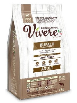 Vivere Dog Mini Adult Buffalo 3kg