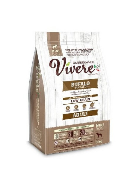 Vivere Dog Mini Adult Buffalo 3kg