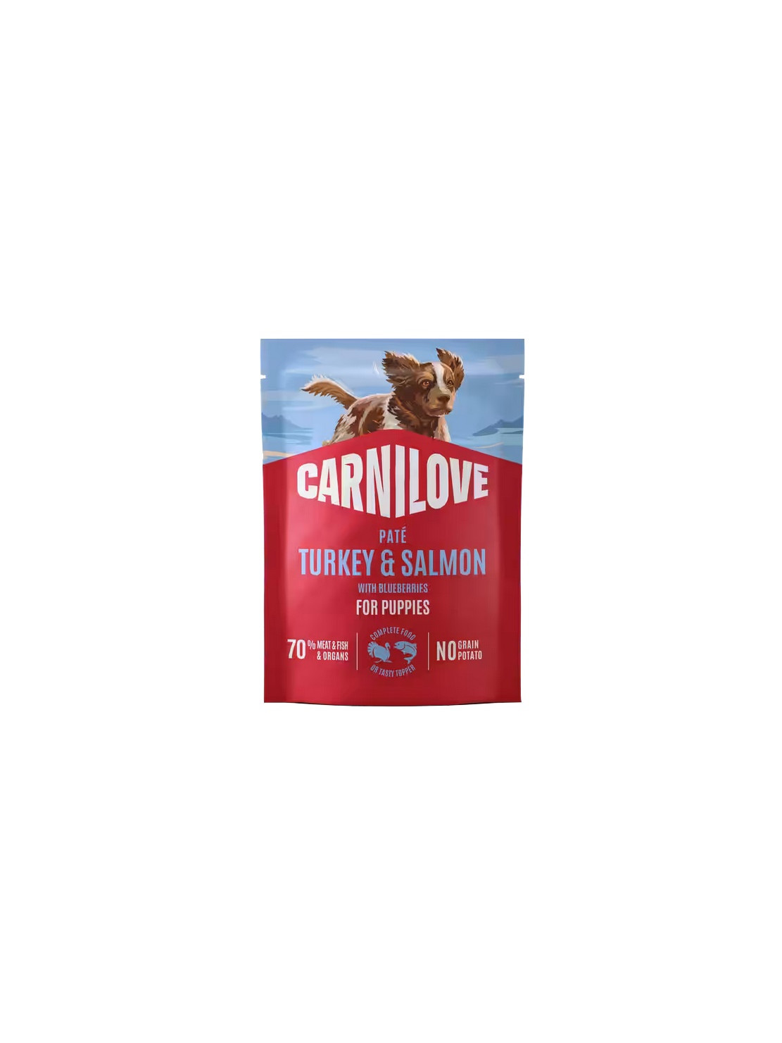 Carnilove Dog Turkey & Salmon Puppy - indyk i łosoś saszetka 300g