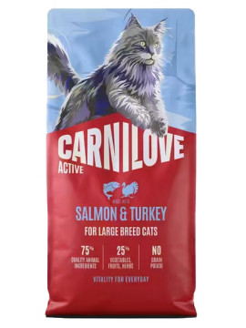 Carnilove Cat Active Salmon & Turkey Adult Large Breed - kaczka i indyk 2kg