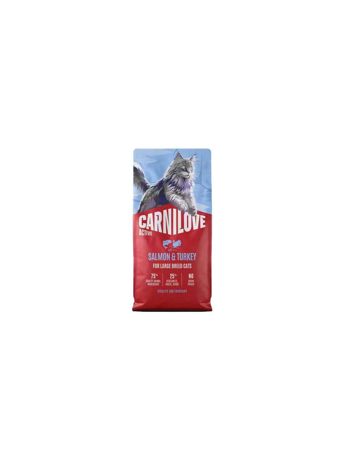 Carnilove Cat Active Salmon & Turkey Adult Large Breed - kaczka i indyk 2kg