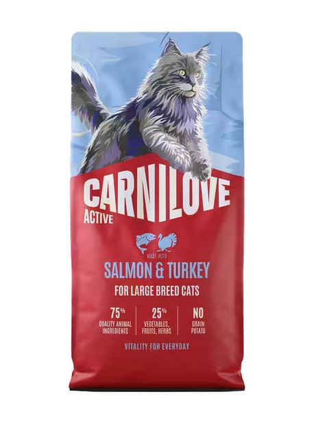 Carnilove Cat Active Salmon & Turkey Adult Large Breed - kaczka i indyk 2kg