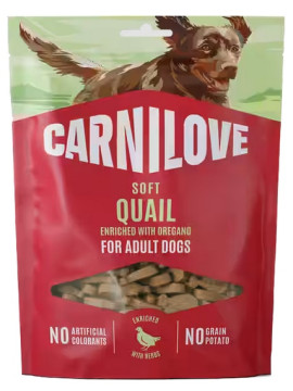 Carnilove Dog Soft Snack Quail 200g