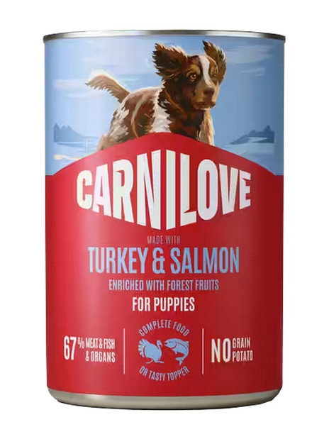 Carnilove Dog Turkey & Salmon Puppy - łosoś i indyk puszka 400g
