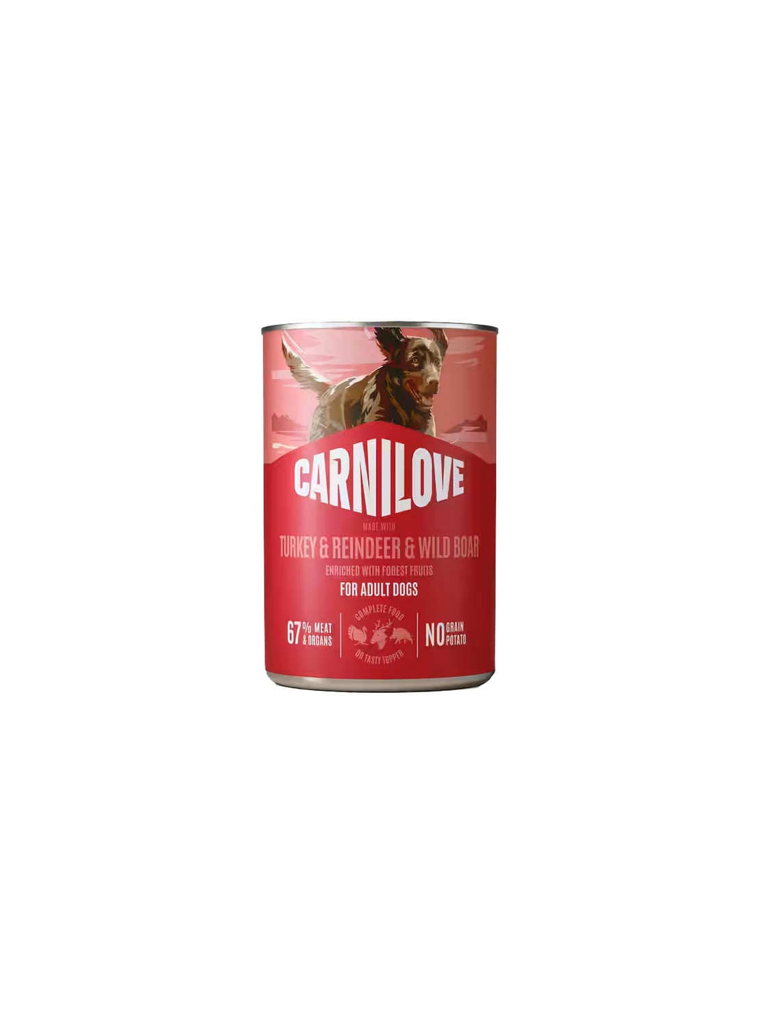 Carnilove Dog Turkey & Reindeer & Wildboar Adult - indyk, renifer i dzik puszka 400g