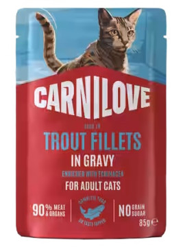 Carnilove Cat Trout - pstrąg w sosie saszetka 85g