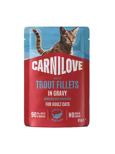 Carnilove Cat Trout - pstrąg w sosie saszetka 85g