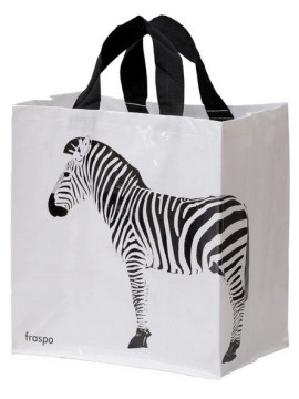Torba Animals 24L zebra biała
