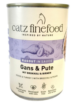 Catz Finefood Ragout in Sauce Gęś i Indyk (N.603) puszka 380g