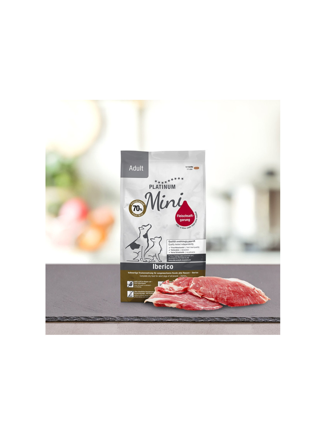 PLATINUM Adult Iberico Mini 900g - karma półwilgotna dla psa