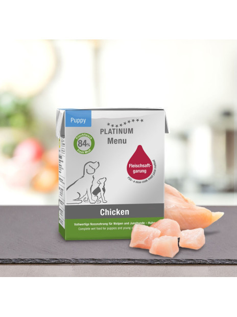 PLATINUM Menu Puppy Chicken 375g