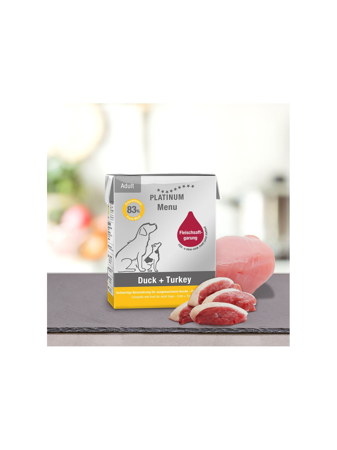 PLATINUM Menu Adult Duck+Turkey 185g