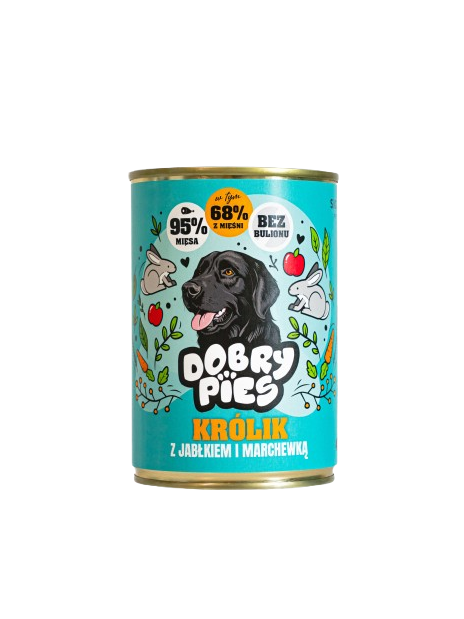 DOBRY PIES 97% MIĘSA Królik - indyk 400g