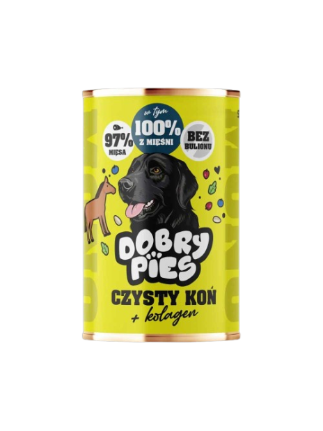 DOBRY PIES 97% MIĘSA Monobiałkowa Konina 400g