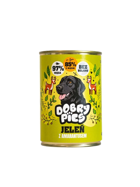 DOBRY PIES 97% MIĘSA Jeleń - Wieprzowina 400g