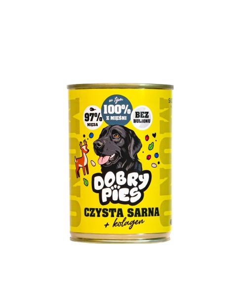 DOBRY PIES 97% MIĘSA Monobiałkowa Sarna 400g