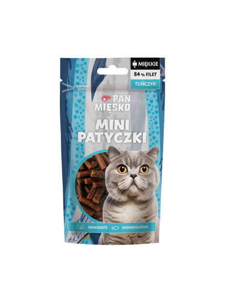 Pan Mięsko Mini patyczki z tuńczykiem 50 g | Przysmak dla kota dorosłego
