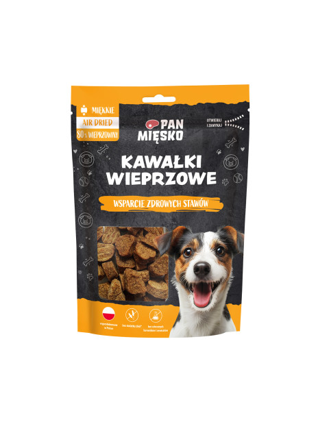 Pan Mięsko Kawałki wieprzowe 80 g | Przysmak dla psa dorosłego