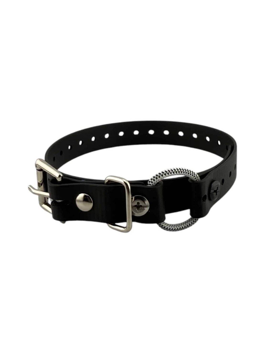 Obroża Pasek E-Collar 18mm 38cm Mini Bungee dla małych psów Czarna