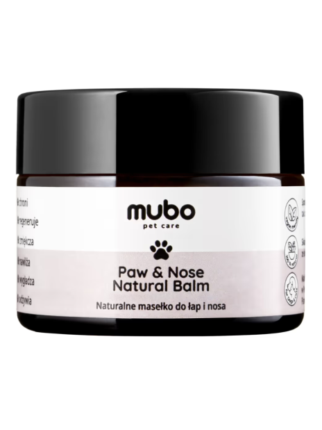 Mubo Paw & Nose Natural Balm 50g – Naturalne Masełko Ochronne do Łap i Nosa dla Psa i Kota