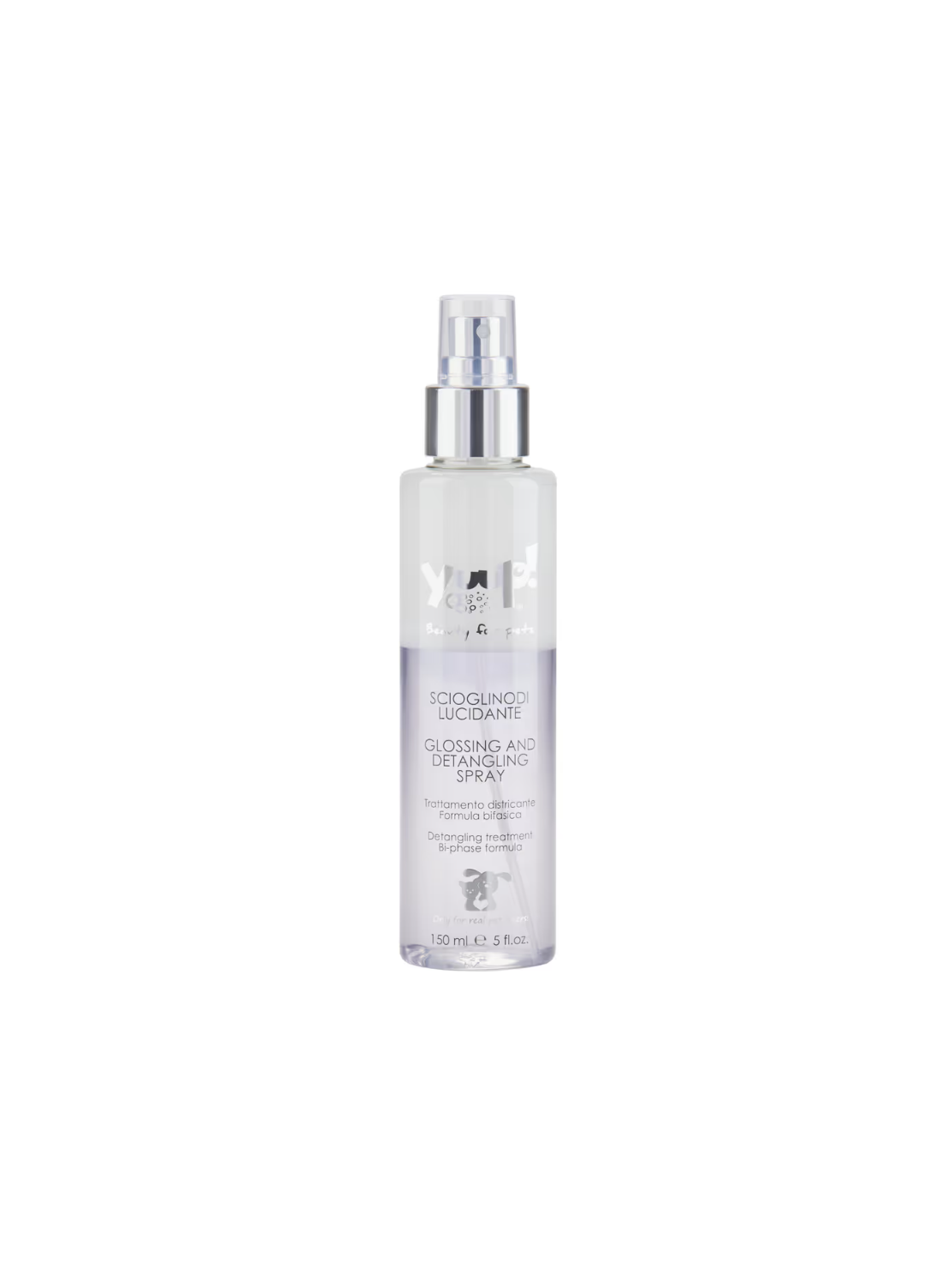 Yuup! Home Glossing and Detangling Spray 150ml – Dwufazowy Spray Nabłyszczający i Ułatwiający Rozczesywanie Sierści