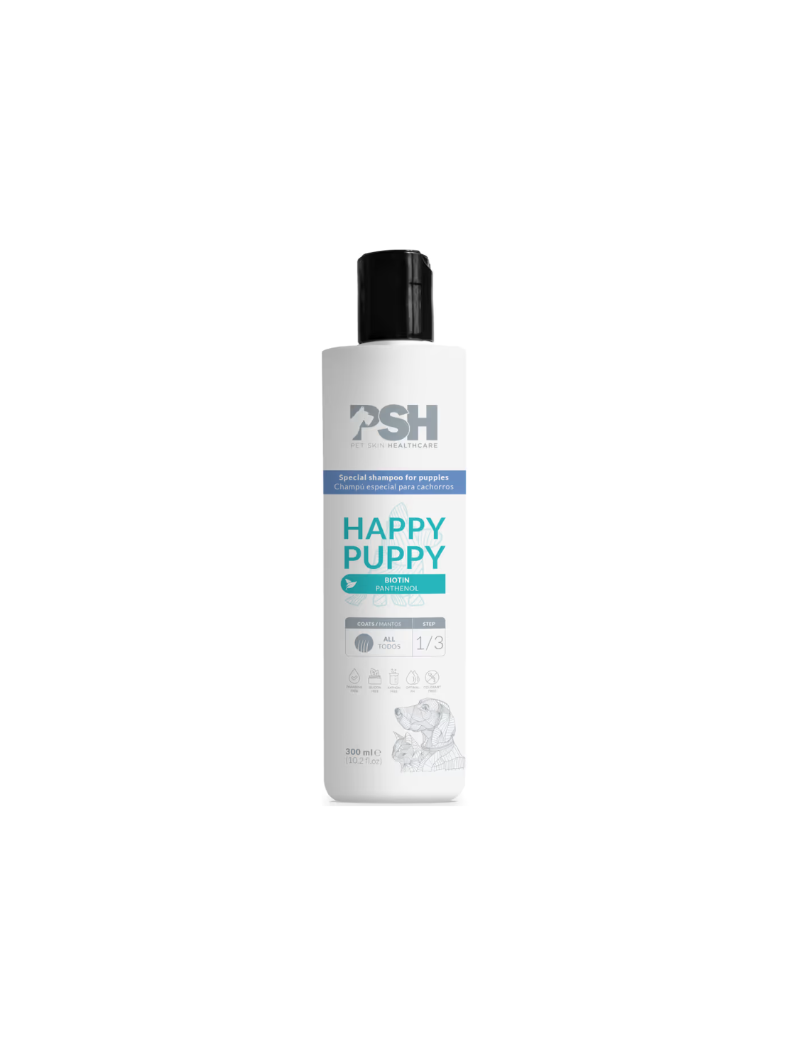 PSH Daily Beauty Happy Puppy Shampoo 300ml – Delikatny Szampon dla Szczeniąt i Kociąt
