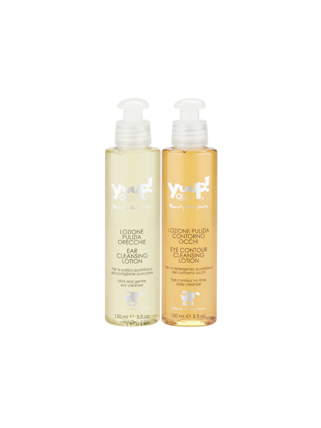 Yuup! Home Eye & Ear Care Set (2x150ml) – Profesjonalny Zestaw do Czyszczenia Okolic Oczu i Uszu dla Psów i Kotów