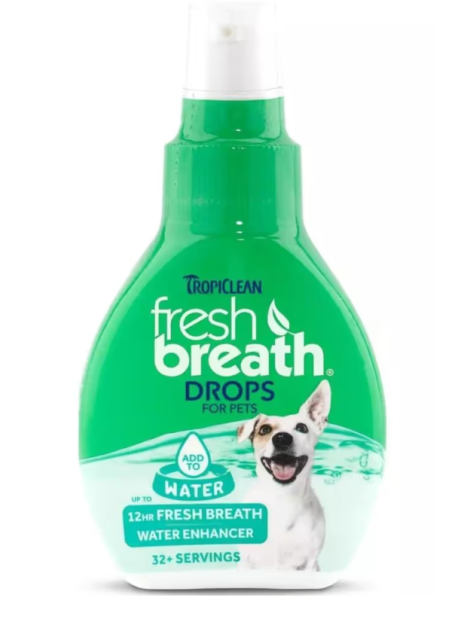 Tropiclean Fresh Breath Drops 65ml – Krople do Wody Odświeżające Oddech dla Psa i Kota
