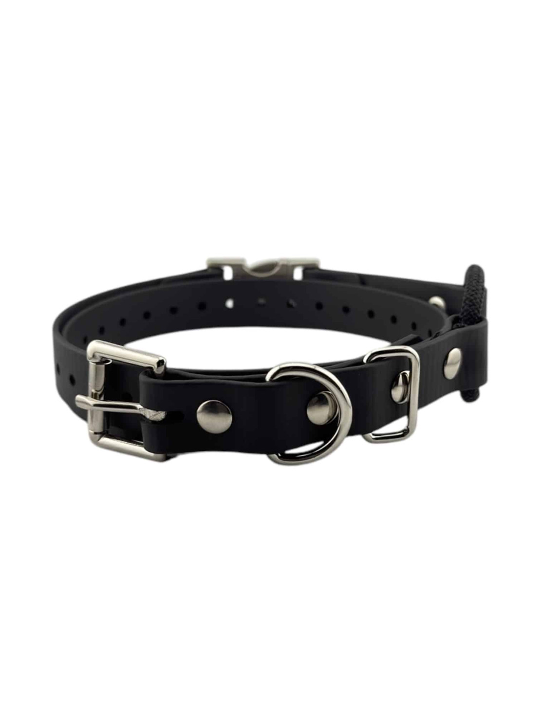 Obroża Pasek E-Collar 18mm 72cm Quick-Snap (klips) Bungee Czarna