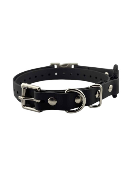 Obroża Pasek E-Collar 18mm 72cm Quick-Snap (klips) Bungee Czarna