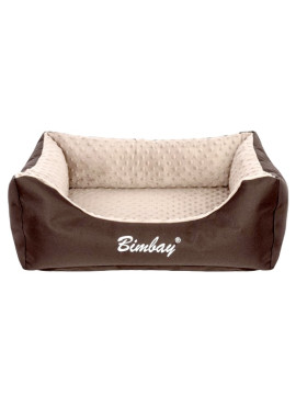Bimbay Pokrowiec do kanapy Minky r.4 - 125x90cm brąz-beż