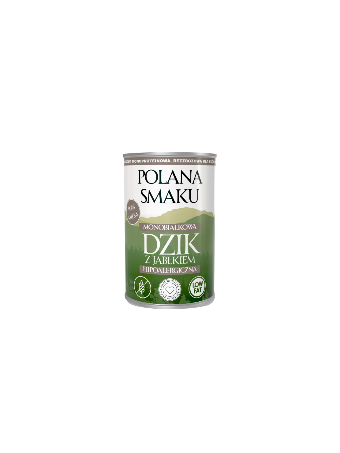 Polana Smaku Dzik z jabłkiem 400g – Naturalna karma mokra dla psa
